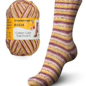 Schachenmayr Cotton Color Tutti Frutti Sock Yarn
