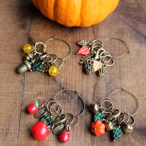 Autumn Harvest Stitch Markers by NNK