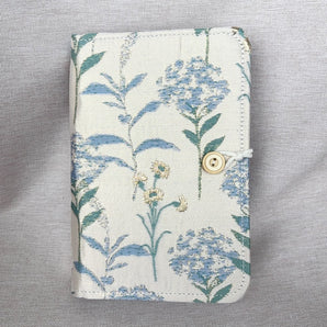 Lotus Cotton Circular Needle Case with Button Closure