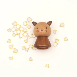Ikigai Stitch Marker Kitty