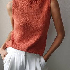 Beginner Garments - Knit a Sleeveless Summer Top