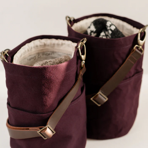 Twig and Horn Canvas Bucket Bag