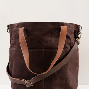 Twig & Horn Waxed Canvas Crossbody Project Tote