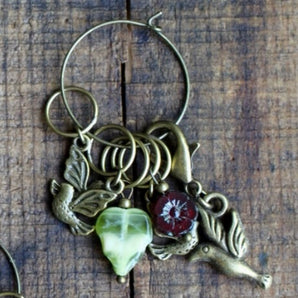 Springtime Bird Stitch Markers by NNK