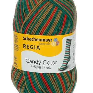 Regia Candy Color Christmas Sock Yarns