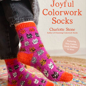 Joyful Colorwork Socks by Charlotte Stone