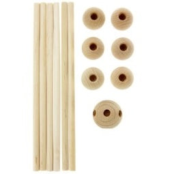 Rico Wooden Mobile Star Frame with Balls