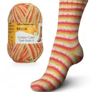 Schachenmayr Cotton Color Tutti Frutti Sock Yarn