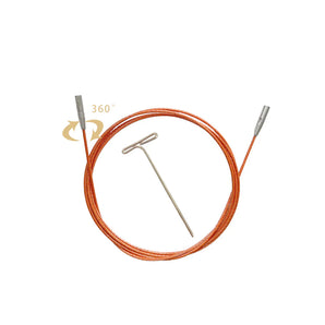 Lotus Swivel Cable with Cable Key, Colorful Cables