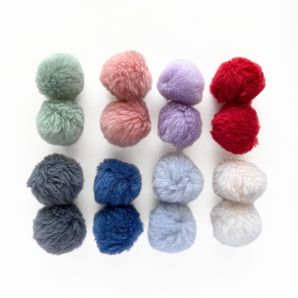 Ikigai 6 cm Wool Pom-poms (2 Pack)