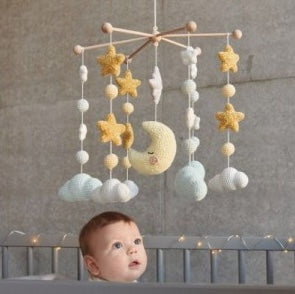 Rico Wooden Mobile Star Frame with Balls