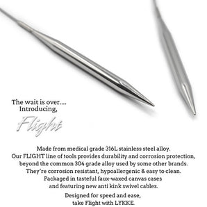 Lykke Flight 5” Interchangeable Needle Tips