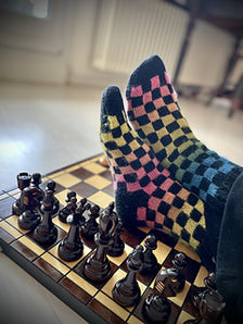 Joyful Colorwork Socks by Charlotte Stone