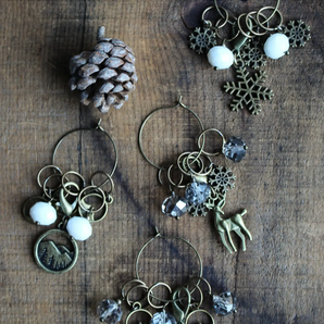 Winter Forest Stitch Markers by NNK
