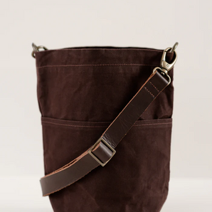 Twig and Horn Waxed Canvas Bucket Bag