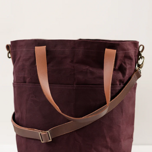 Twig & Horn Waxed Canvas Crossbody Project Tote