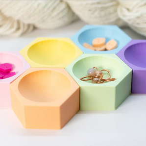 Blue Bird Makery Magnetic Hexagon Notions Dish