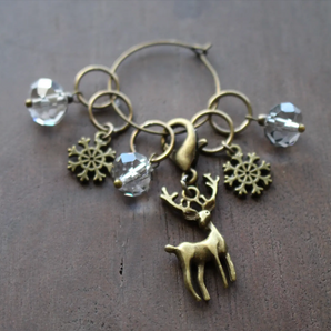 Winter Forest Stitch Markers by NNK