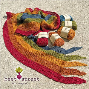 Beet Street Yarn Piega Scarf Kit