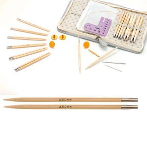Tulip CarryC Interchangeable Bamboo Knitting Needle Set