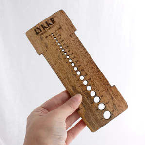 Lykke Wooden Needle Sizer and Gauge Tool